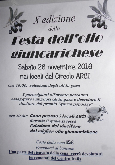 26 November 2016 Festa dell'Olio Giuncarichese